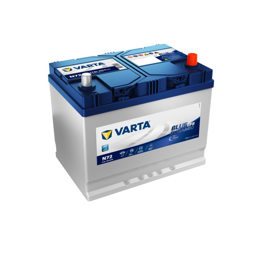 Bateria de Arranque VARTA BLUE Dynamic EFB N72 72Ah - 760A