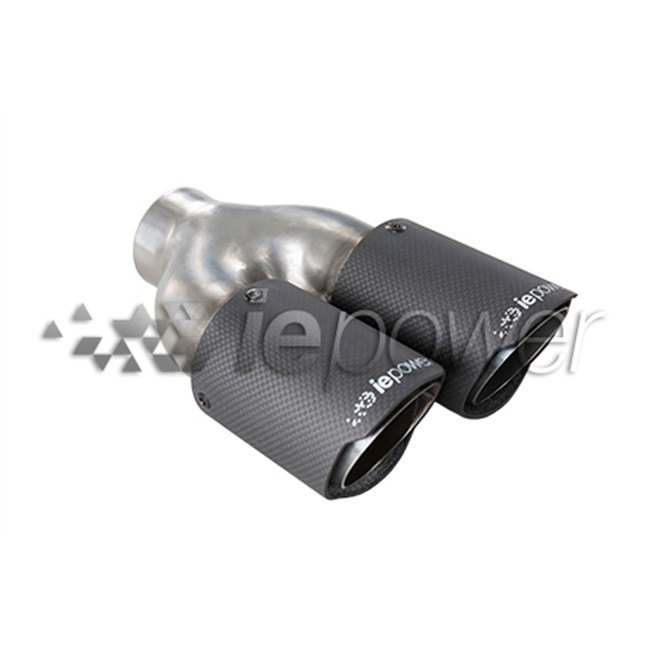 Ponteira Redonda Dupla Em Carbono  Diâmetro Exterior 76mm T.interior 55m Esquerda