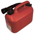 Jerrican pl&aacute;stico vermelho 5 litros